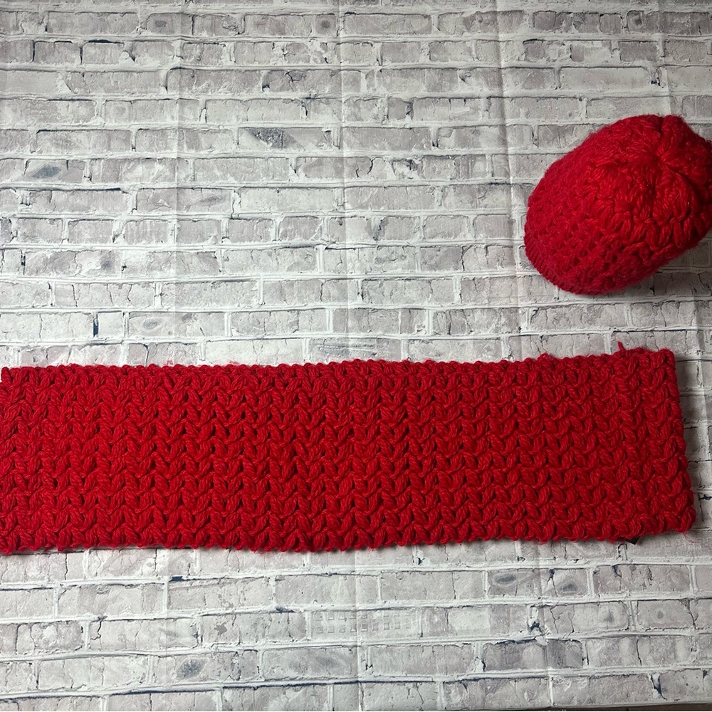 EUC Lane Bryant Red Knit Hat ONE SIZE - Picture 8 of 10